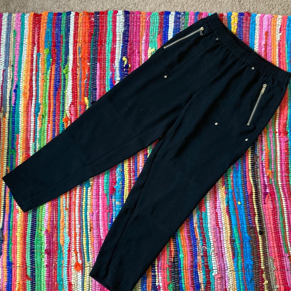 Michael Kors®️ Black Slacks w/ Functional Zipper Pockets & Grommet Details NWOTs